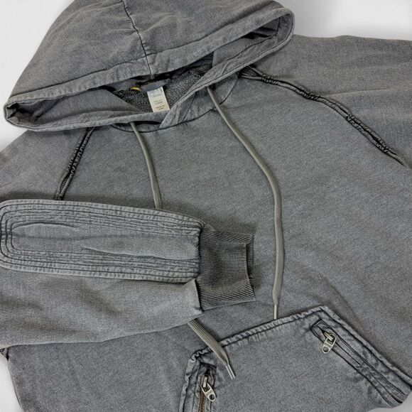 Diesel Other - VTG Y2k Diesel Hoodie Men Small Gray Avant garde  Grunge Military Style Skater